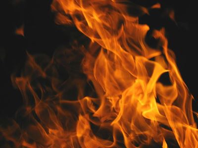 Crews fight blaze at California research centre