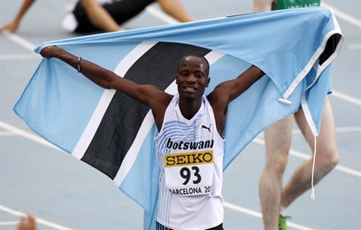 Amos stuns Rudisha, Okagbare in sprint double