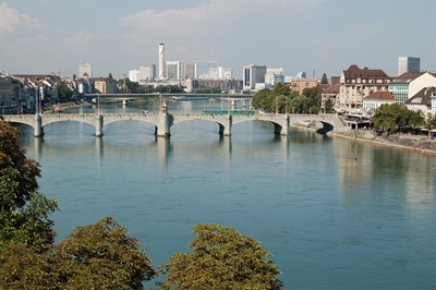 Ships collide on Rhine in Swiss city