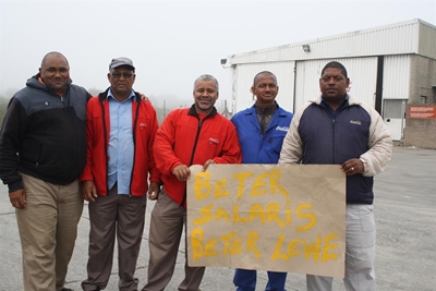Coca Cola employees on strike
