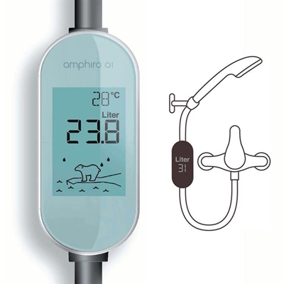 Metering device helps shame heavy shower users to stop