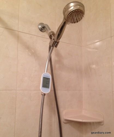 Metering device helps shame heavy shower users to stop