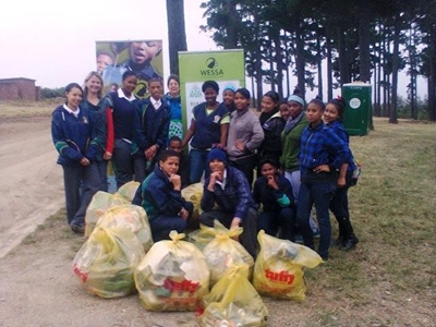 Clean-up action at Garden Route Dam