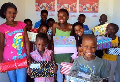 Make a child happy, donate a shoebox present