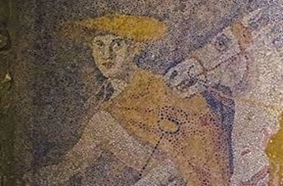 Giant mosaic unearthed in mysterious Greek tomb