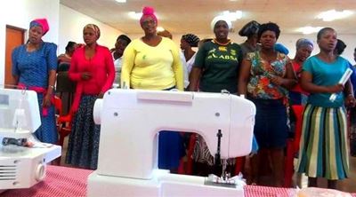 Sewing project for Thembalethu housewives