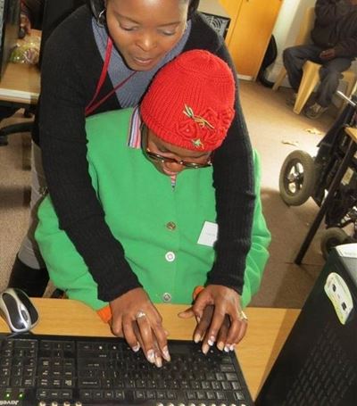 Computer skills workshop for disabled