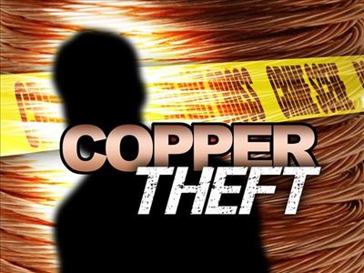 Copper theft up in September