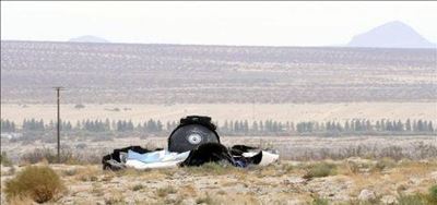 Debris from downed spaceship found 35 miles away