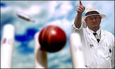 System for cricket umpire communication with broadcasters