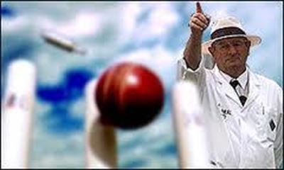 System for cricket umpire communication with broadcasters