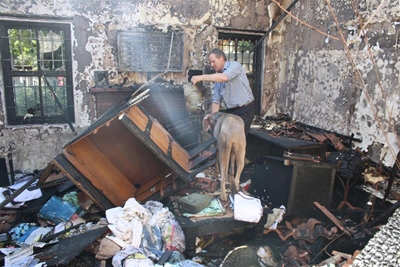 Eden house destroyed in fire