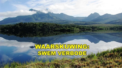 Swem in Tuinroetedam verbode