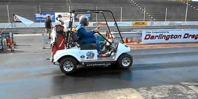 Golf cart claims world speed record