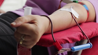 Blood donation clinic