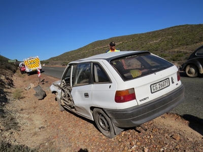 Motor rol op Oudtshoorn-pad