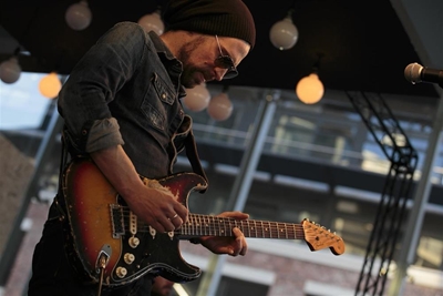Well-known Blues artist on stage in George