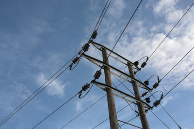 Overhead power line stolen