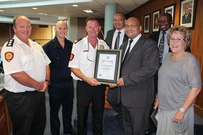 Brave local firemen honoured