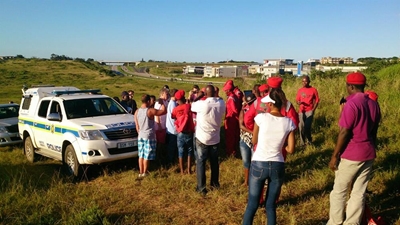 EFF land invasion at Ballito