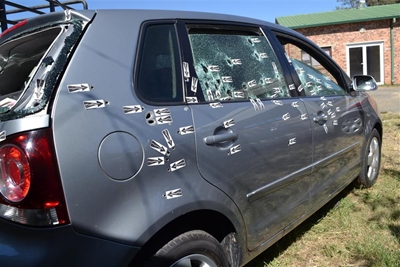 Over 60 bullet holes riddled the car