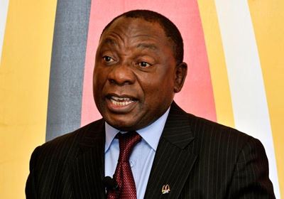 Cyril Ramaphosa môre in Oudtshoorn