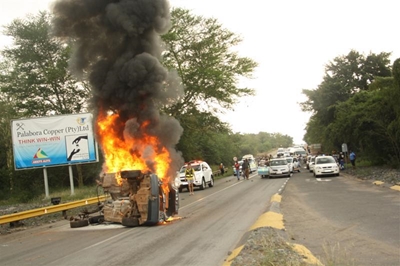 Angry mob destroys copper mine