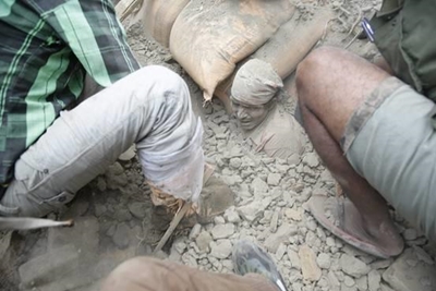 Massive earthquake strikes Nepal