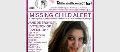 Missing Pretoria teen found with man