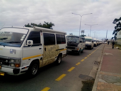 Protest action: Taxi drivers against GO GEORGE