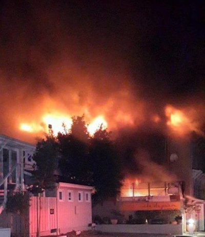Iconic Knysna restaurant burning down