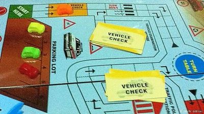 New drivers have to play board game