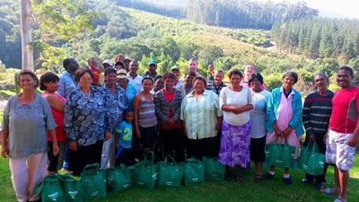 23 families surprised with food hampers