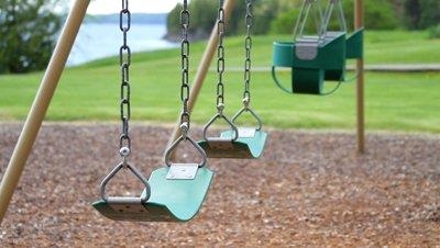 Mom found pushing dead son in swing