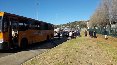 19 injured as bus’ brakes fail