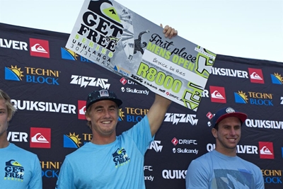 Beyrick De Vries Wins Quiksilver Get Free Series Umhlanga