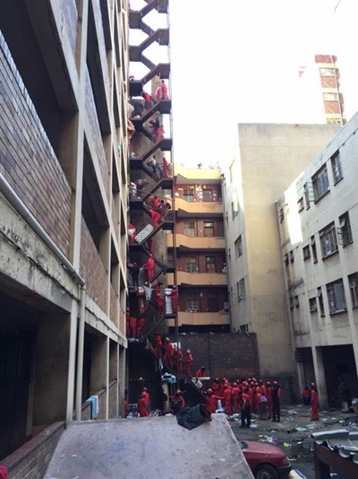 Mass eviction in Johannesburg CBD