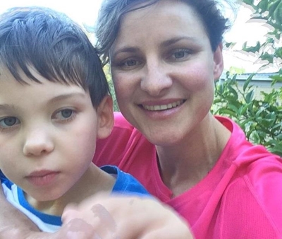 Mother runs for her son's life