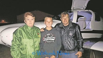 Seun betyds om sterwende ma te groet