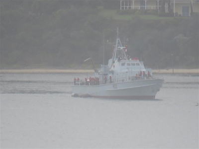 Second SA Navy vessel sails into Knysna