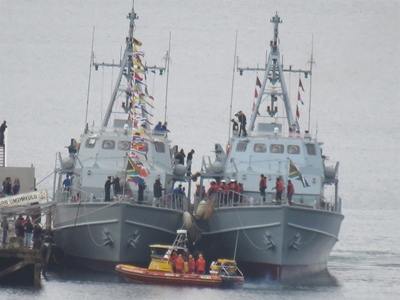 SA Navy leaving Knysna today