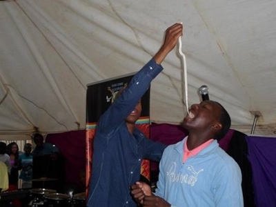 Pastor turns snakes into chocolate