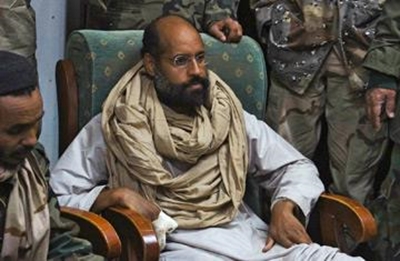 Gaddafi's son sentenced to death