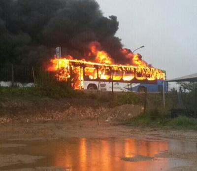 GO GEORGE buses set alight