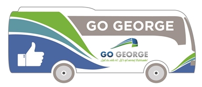 Get your own GO GEORGE bumper sticker