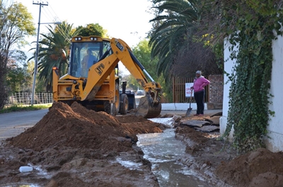 Gereelde wateronderbrekings in Calitzdorp