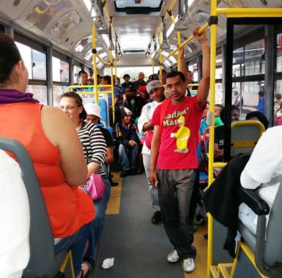 Standing allowed on bigger buses