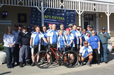 Police cycle 603km for orphaned kids