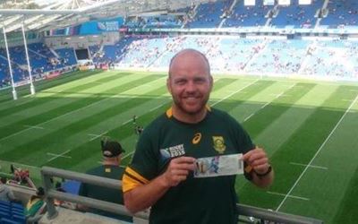 Fan cycled 27 months to watch Boks lose to Japan