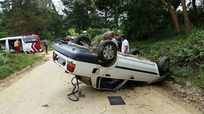 Man killed after car rolls